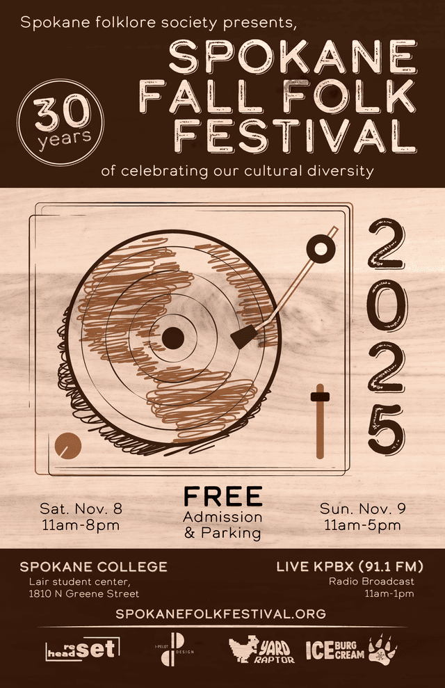 Spokane Fall Folk Festival poster